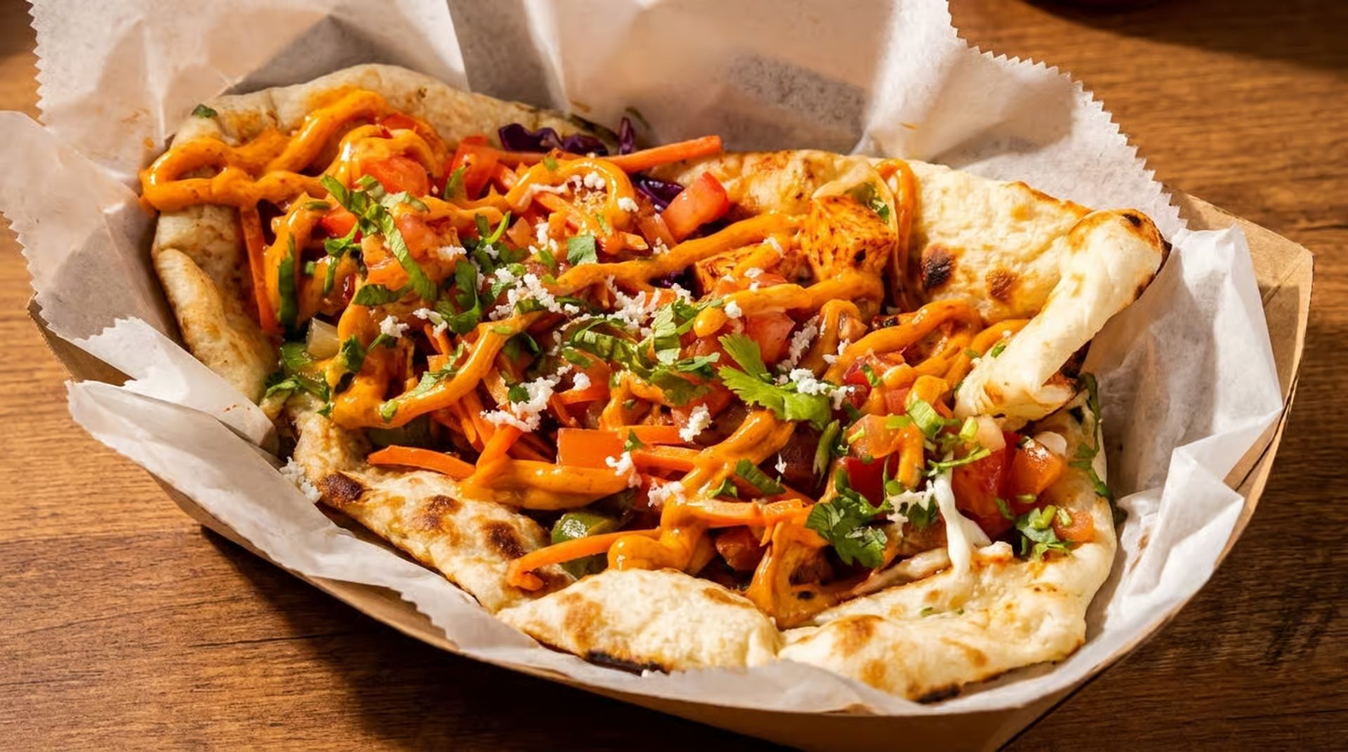 The Signature Nakh-Rah Naan Taco